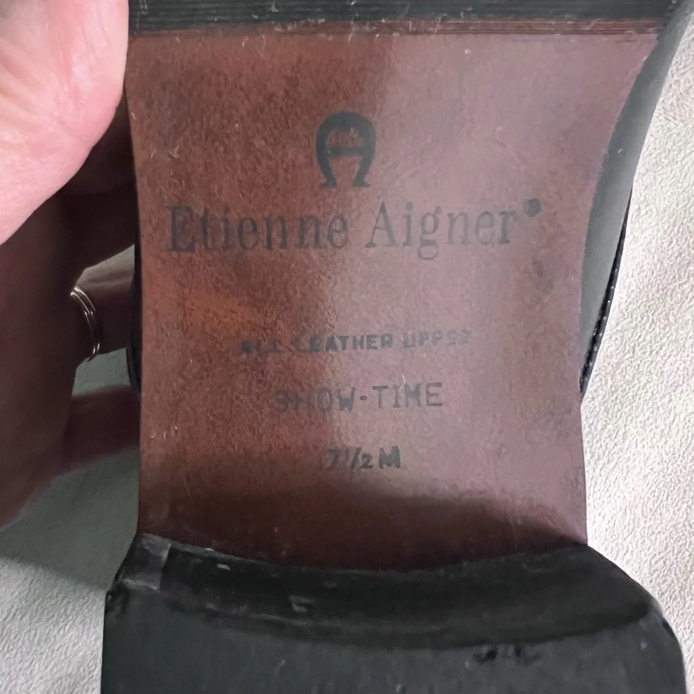 🖤✨ Etienne Aigner Leather Ankle Boots Buckle Detail • Made in Brazil • Classic